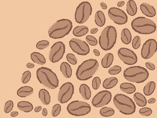 abstract background with coffee beans