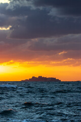長崎の世界遺産　軍艦島