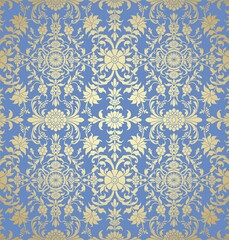 wedding card design, paisley floral pattern , India	