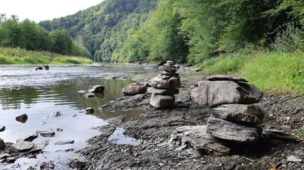 River Semois, Bouillon area, close to Rochehaut, as seen on the Les Echelles or laddertjeswandeling