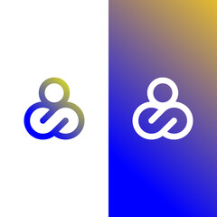 infinity cloud, people logo colorful vector eps