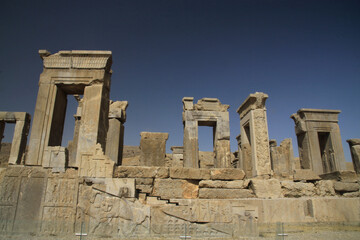 kamienne ruiny starożytnego miasta persepolis w iranie - obrazy, fototapety, plakaty