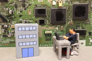 基盤と企業でｐｃを使う人