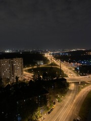 night view of the city