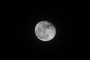 full moon in the night sky