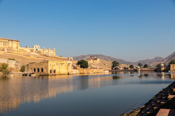 Fototapeta na wymiar Amer fort near Jaipur, Rajasthan, Indi