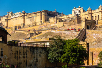 Amer fort near Jaipur, Rajasthan, Indi