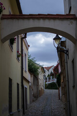 Old arch between houses in Znojmo