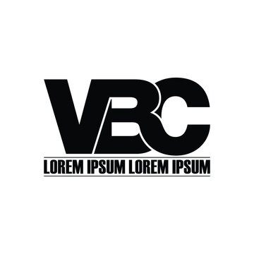 VBC letter monogram logo design vector