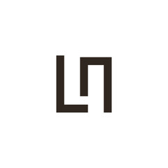 Letter L N logo template design vector illustration