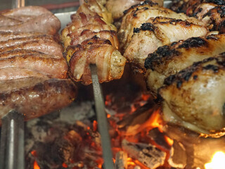 Brésil,  rôtisserie churrasco 