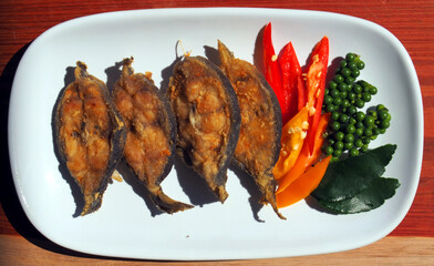 Fried fish with thai pepper and chilli