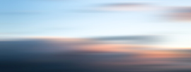 Clouds in motion blur