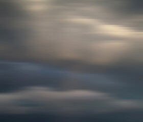 Clouds in motion blur