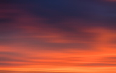 Clouds in motion blur