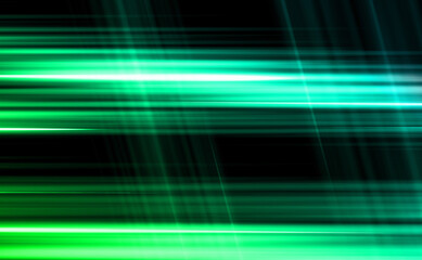 Fluorescent laser light Straight line pattern on a black background