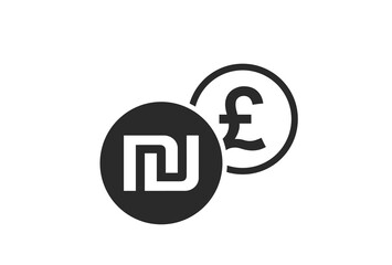 israeli sheqel to british pound currency exchange icon