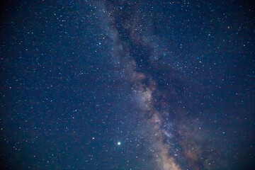 Deep sky astrophotography. The milky way crossing the sky