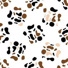 cow spots seamless pattern. Endless texture wallpaper,printing on fabric