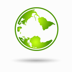 location marker on world illustration