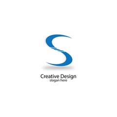 letter S logo design template vector illustration