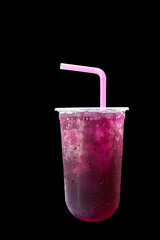 Purple grape soda sweet water