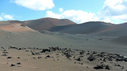 Volcanic Desert on the Island of Lanzarote
