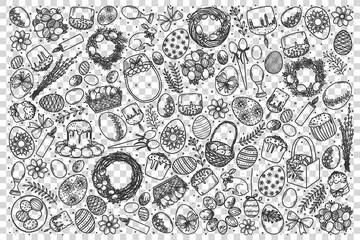 Easter doodle set