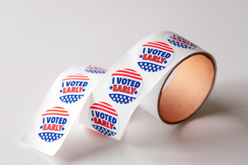 Fototapeta premium I Voted by Mail Elections Stickers