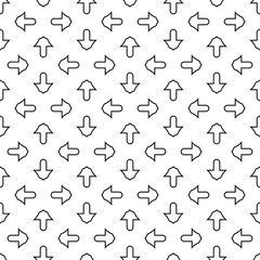 Seamless surface pattern design with quatrefoil figures. Oriental traditional ornament with repeated rounded shapes. Window tracery wallpaper. Grid motif. Digital paper. Vector art illustration.