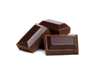 broken bar of dark chocolate