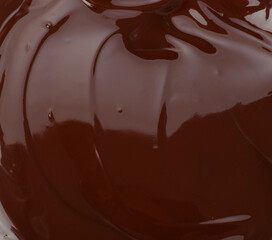 Melted chocolate natural dark background