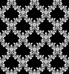 black and white seamless pattern