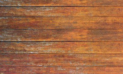 Brown horizontal wooden planks background texture