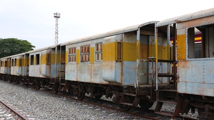 Obraz premium freight train on railway