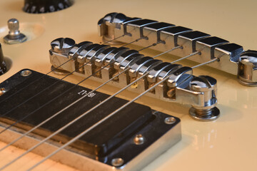 Details of an electric guitar