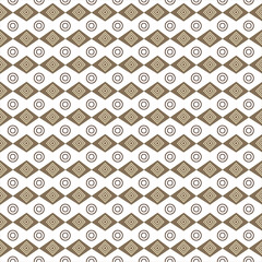 Seamless geometric vector pattern. Abstract background. Brown and blue geometric ornamental vector pattern.