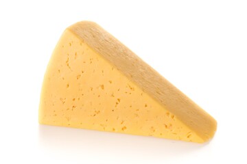 Piece of Cheese, Isolated on White