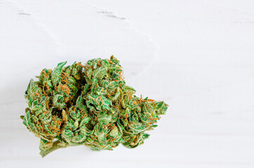 Cannabis flour, flowers and seeds. Marijuana D