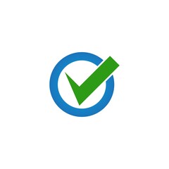 Check mark V Letter Logo