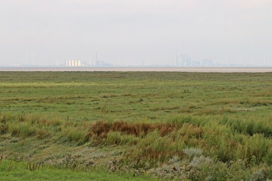 Blick von Campen &uuml;ber den Dollart