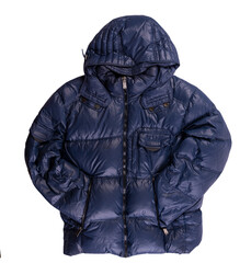 Men's jacket in a hood isolated on a white background. Windbreaker jacket © vitalily_73