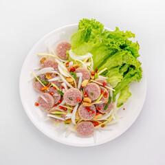 Fermented pork spicy Thai food