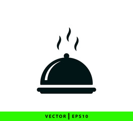Fototapeta na wymiar Tray icon vector logo design template