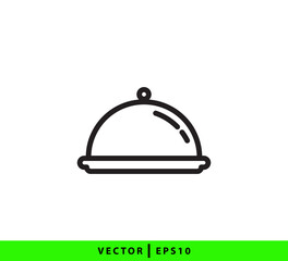 Tray icon vector logo design template