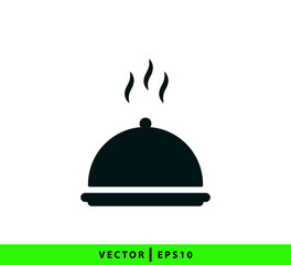 Tray icon vector logo design template