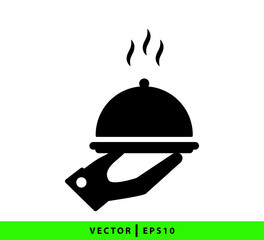Fototapeta premium Tray icon vector logo design template