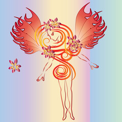 abstract fantasy fairy