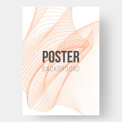 Abstract poster illustration. Outline geometric ornament. Monochrome creative stylish texture. Eps10 vector.