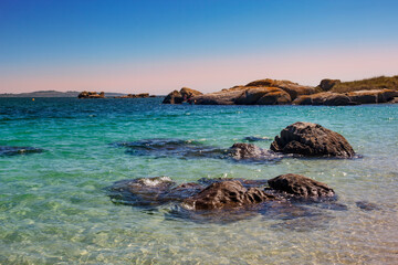 Obraz premium Coastal rocks on the island